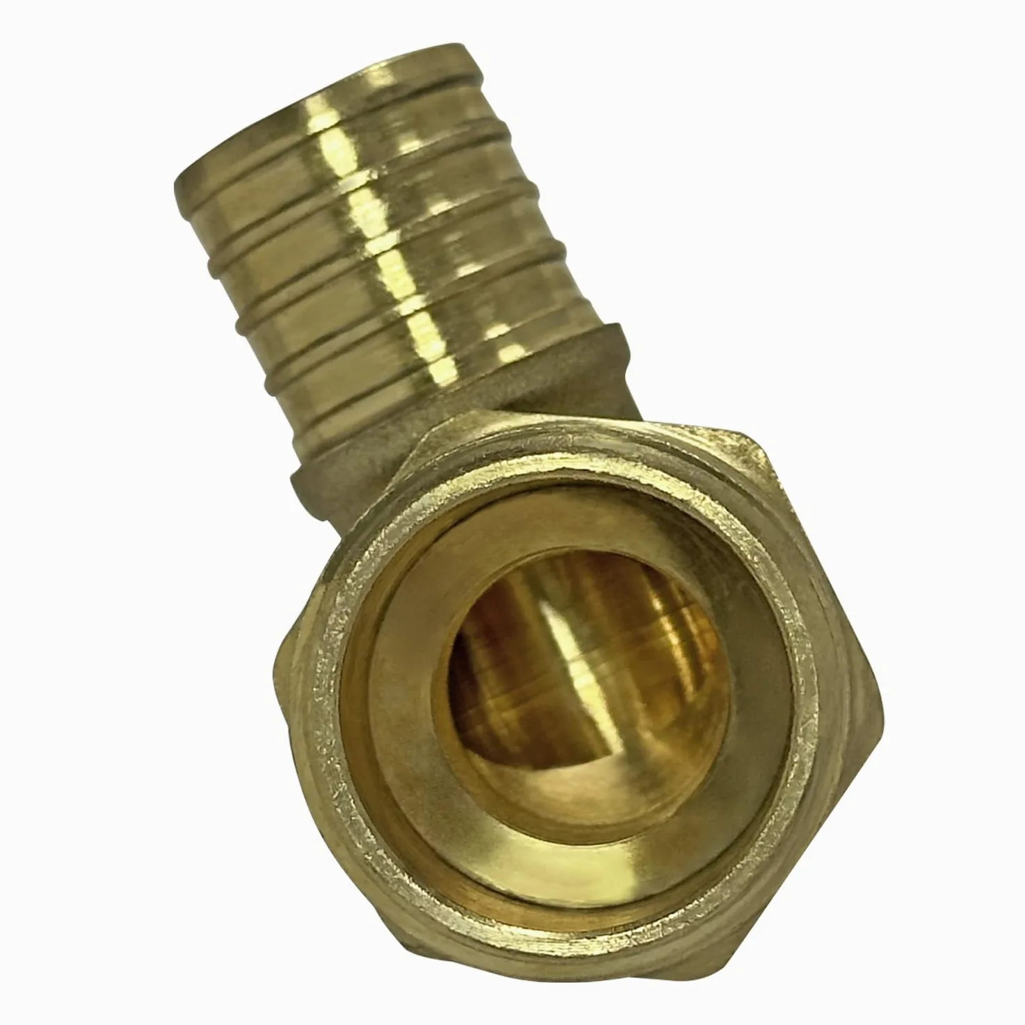 5 piezas XFITTING Barb Crimp de 1 pulgada Pex x 1 pulgada macho roscado, codo macho Pex de 1 pulgada