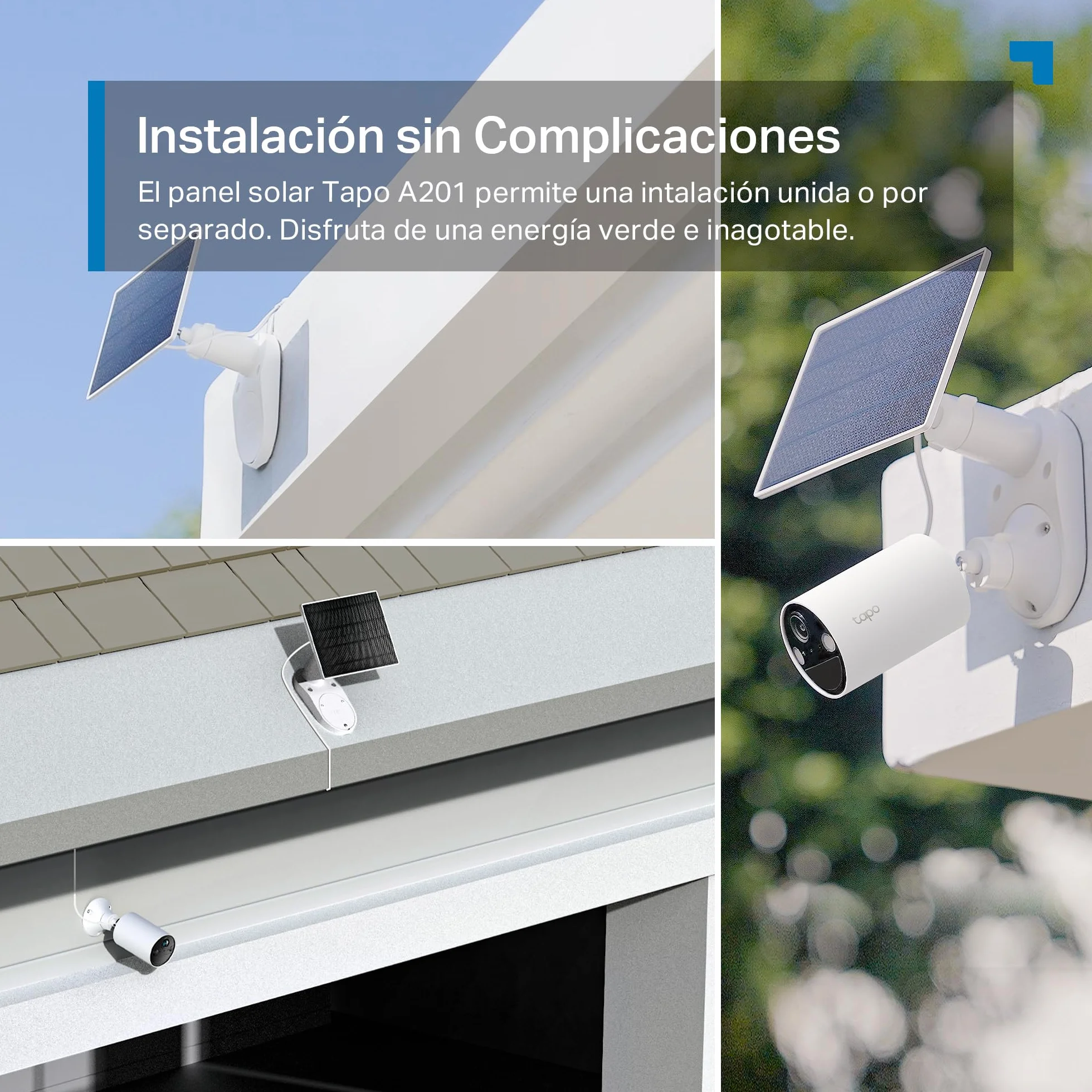 Tapo A201 Panel Solar IP65 Células Monocristalinas Cable 4m