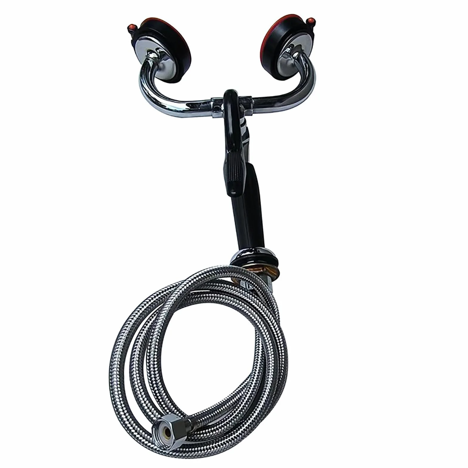 Estación de lavado de ojos de doble boca con ajuste de caudal, boquilla de lavado de ojos con salida de agua ≥ 11,4 l/min para laboratorio e industrial