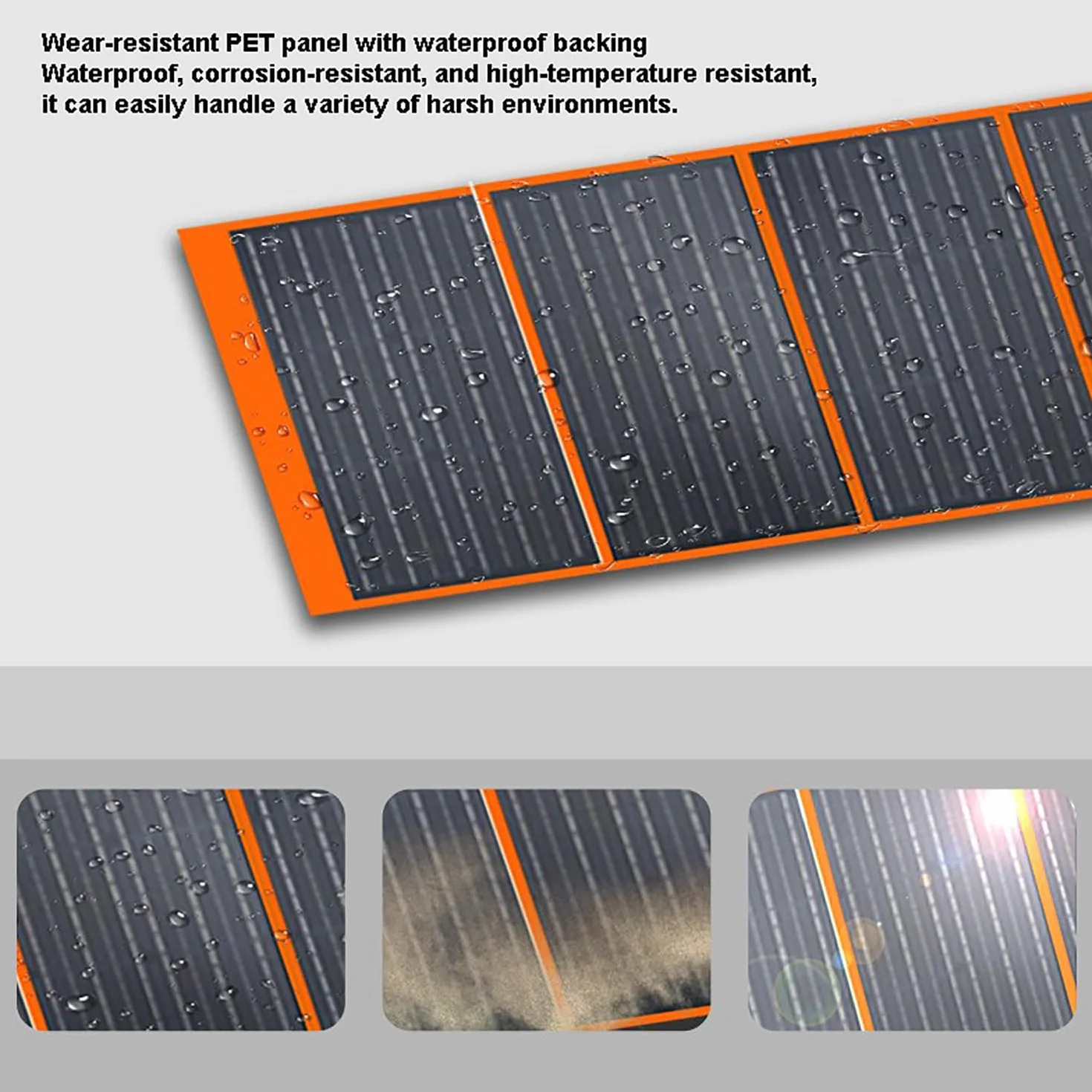 Panel solar plegable portátil de 500 W, 18 V de alta potencia IP65, kit fotovoltaico impermeable para estación de energía al aire libre, camping RV respaldo (500 W)