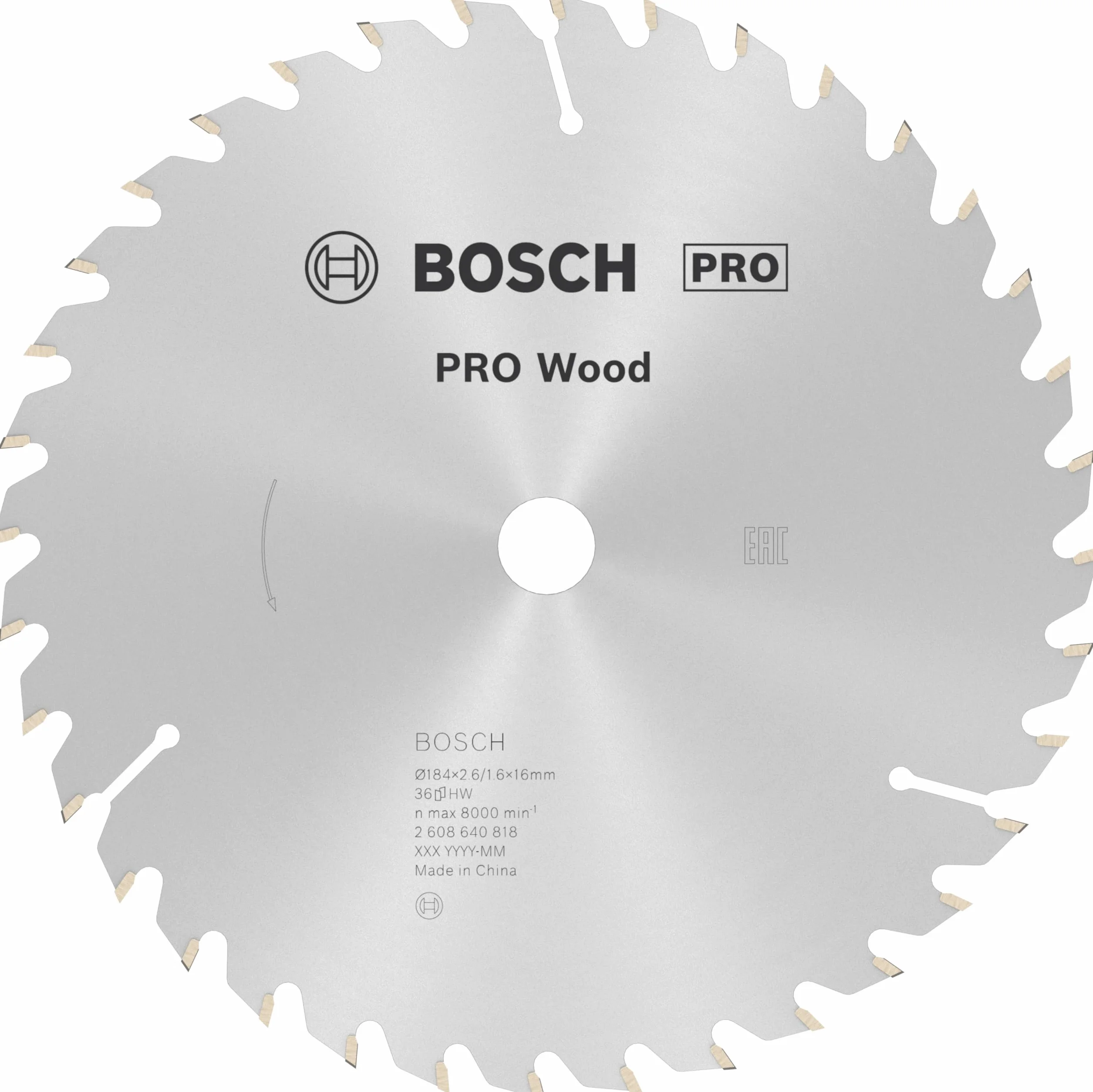 Bosch Hoja de sierra circular Optiline Wood 184 x 16 x 2,6 mm 36