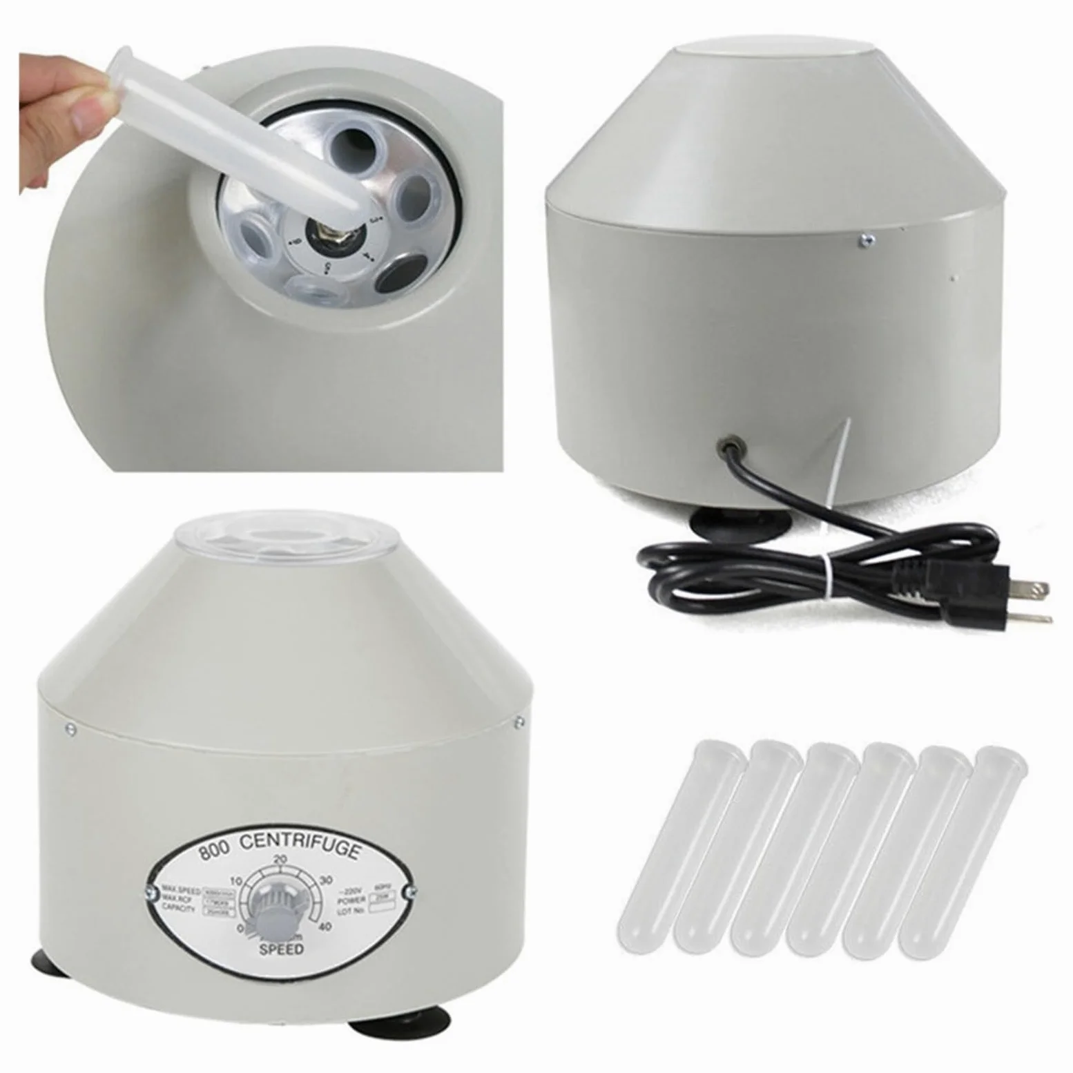 Mini Centrifugadora Eléctrica De Baja Velocidad For Hematocrito, Máquina De Gel De Plasma For Sangre Médica, 800, For Centrífuga De Laboratorio Fácil de limpiar