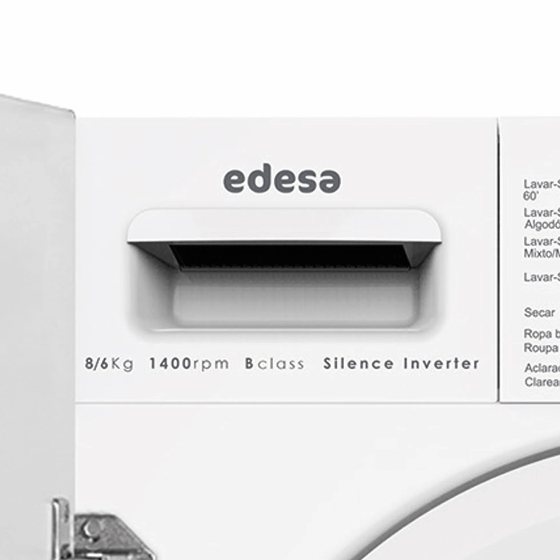 Edesa EWS-8400-I Lavadora Secadora Integrable 8 kg 6 kg Motor Silence Inverter 1400 rpm 16 Programas Lava-Seca 60 min Inicio Diferido 24 h Pantalla LED