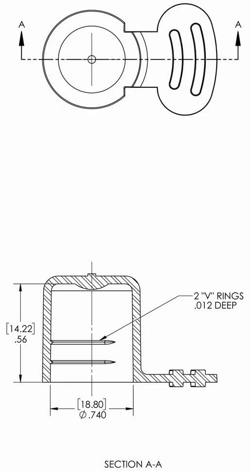 Caplugs 99191073 Tapón de plástico para roscas rectas. Tamaño de rosca 1-1/16" JS-12, PE-LD, tamaño de rosca 1-1/16", natural (paquete de 1000)