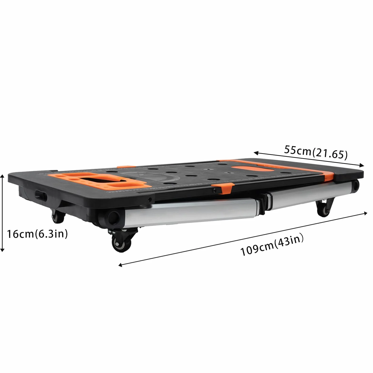 Banco de trabajo plegable 7 en 1, mesa de trabajo, carrito de mano, hasta 150 kg, plataforma de trabajo plegable
