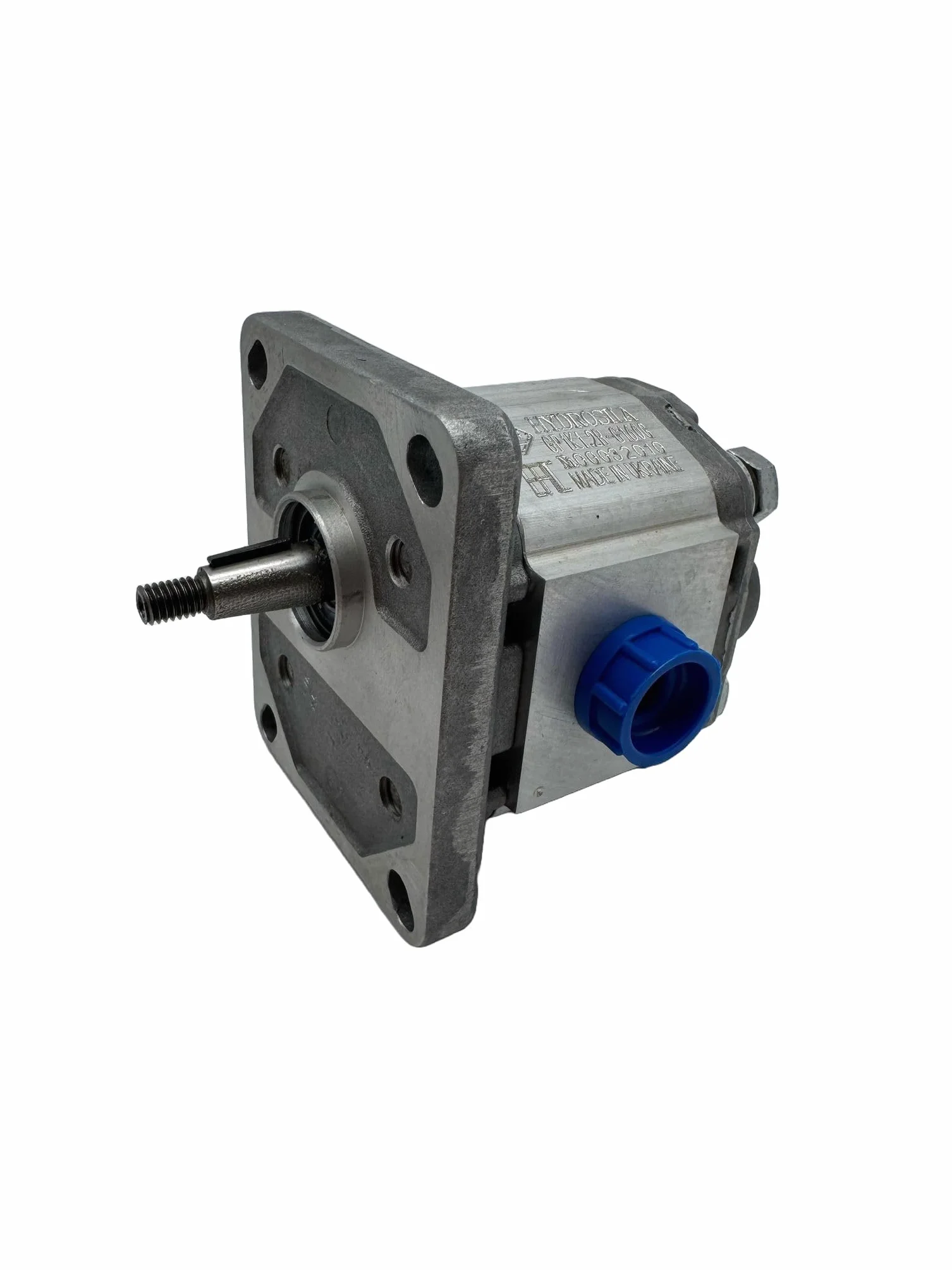 Bomba Hidráulica, Bomba de Engranajes, 1.8 L/min, 250 Bar, Eje Cónico 1:8, Puertos GAS (BSP), Montaje Europeo marca Hydrosila. Para Tractor, Prensa Hidráulica y Grupo Hidraulico