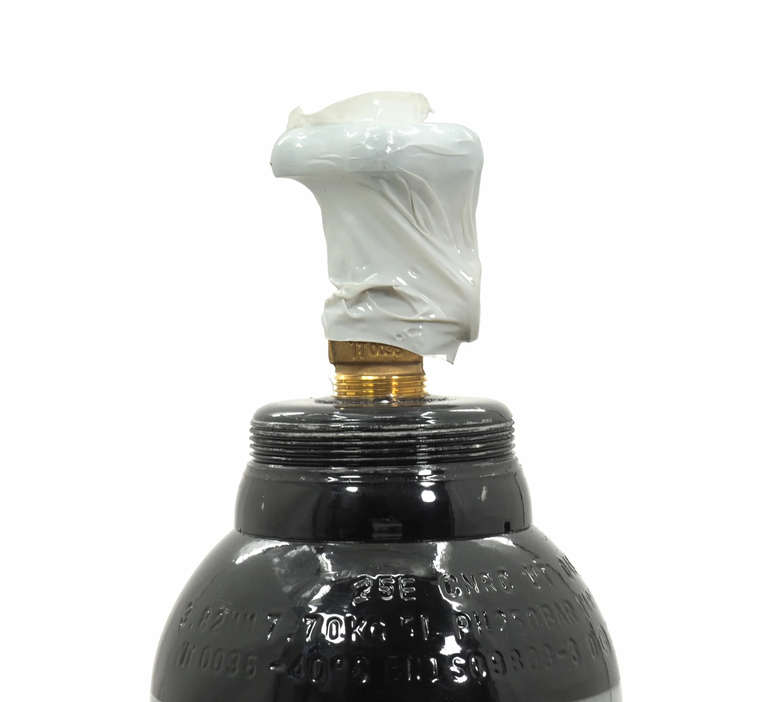 Bombona de nitrógeno de 5 l + reductor de presión 200 bar Set – 150 bar 0,8 m³ nitrógeno botella W24.32 – Gas protector para aire acondicionado, prueba de fugas y neumáticos (30 l/min