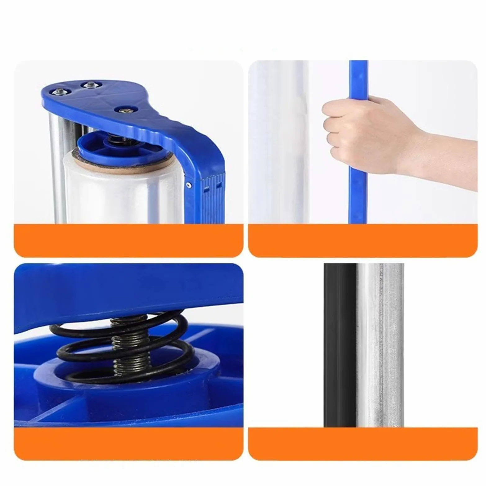 Portarrollos De Film Retráctil Azul | materiales de calidad, facilita el embalaje, durabilidad