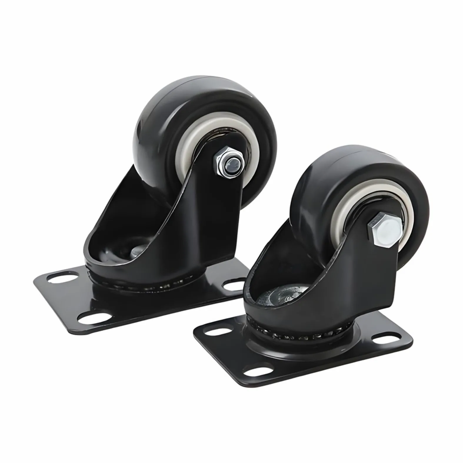 Ruedas direccionales 1,5 2 3 4 5 pulgadas | Pie de apoyo universal for carros con rodamiento suave(5inch caster)