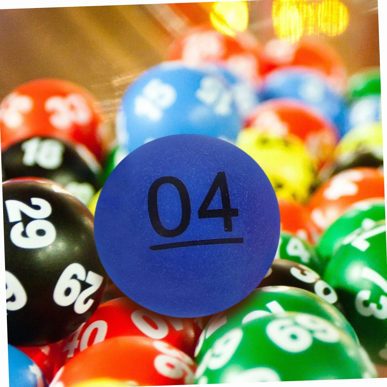Bolas Numeradas para Sorteos, PP Ligero, 10 Piezas