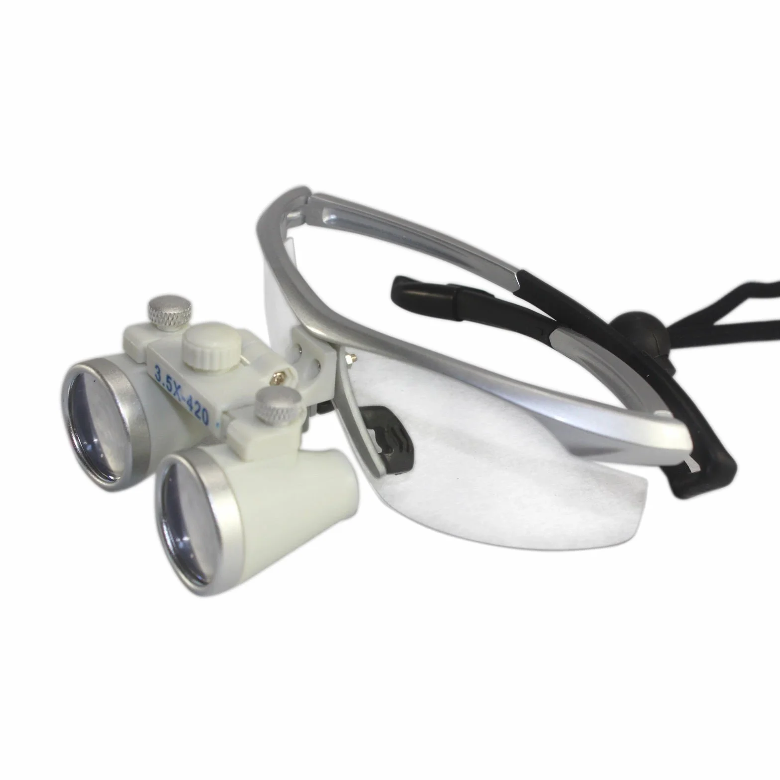 Oral Lupa de Cabeza 3.5x420mm Lupa Dental Binocular
