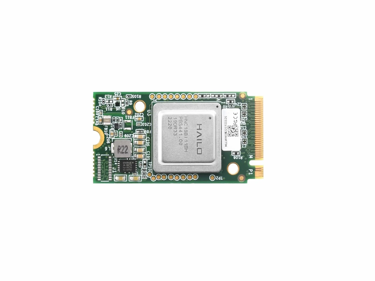 Waveshare Hailo-8 M.2 AI Accelerator Module for Raspberry Pi 5, Based On The 26TOPS Hailo-8 AI Processor, Compatible with Linux/Windows Systems