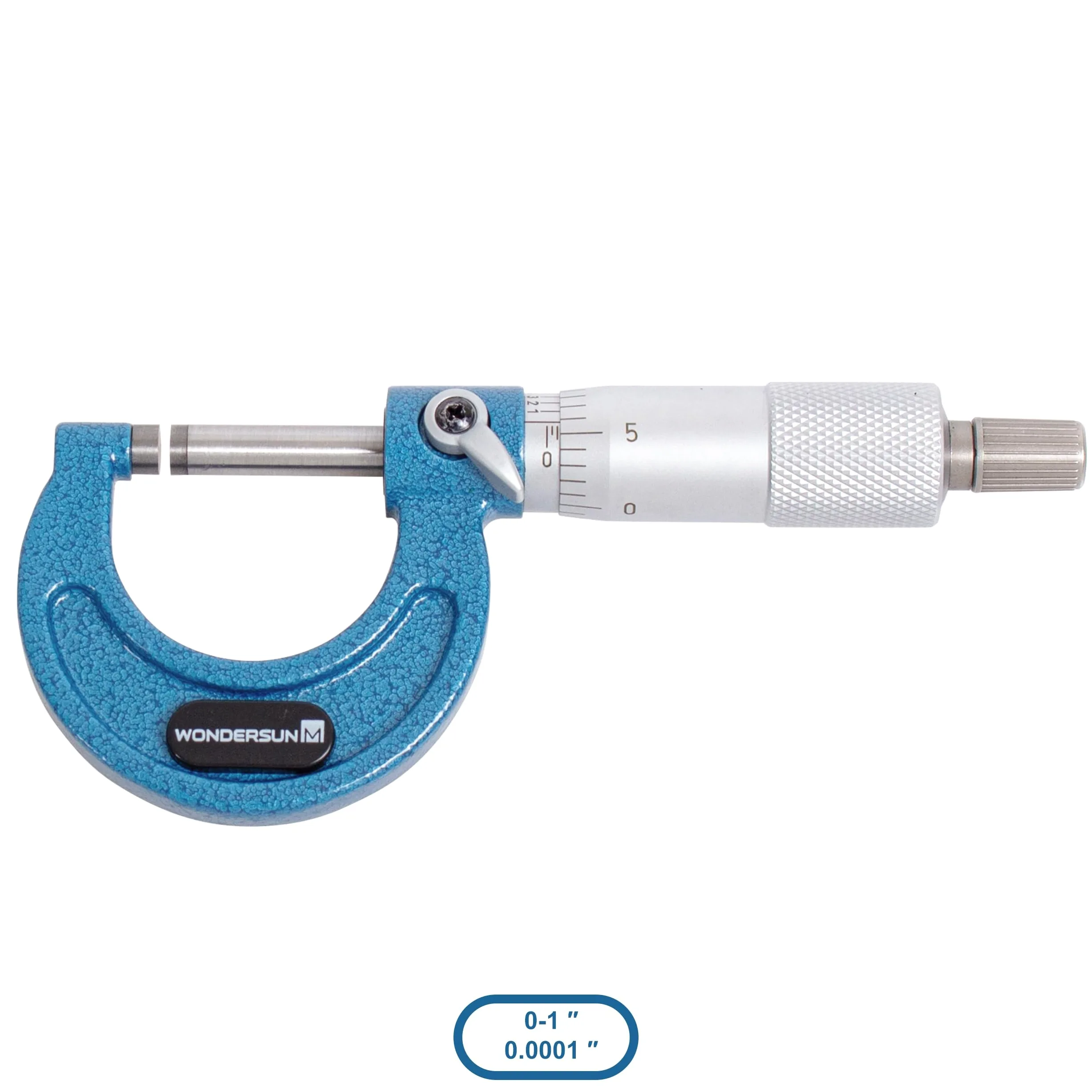 Juego de 4 herramientas profesionales de precisión para exteriores de 0-25 mm/25-50 mm/50-75 mm/75-100 rango de medición incluido 0,01 división