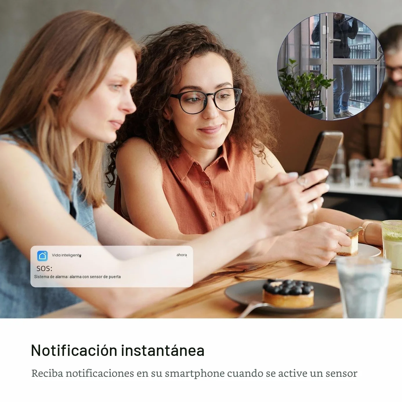 PGST Alarma para casa inalámbrica, PG103 antirrobo, Sistema Completo con Sirena de Alarma, Sensor de Puerta y de Movimiento Compatible(PG103-2G-C)
