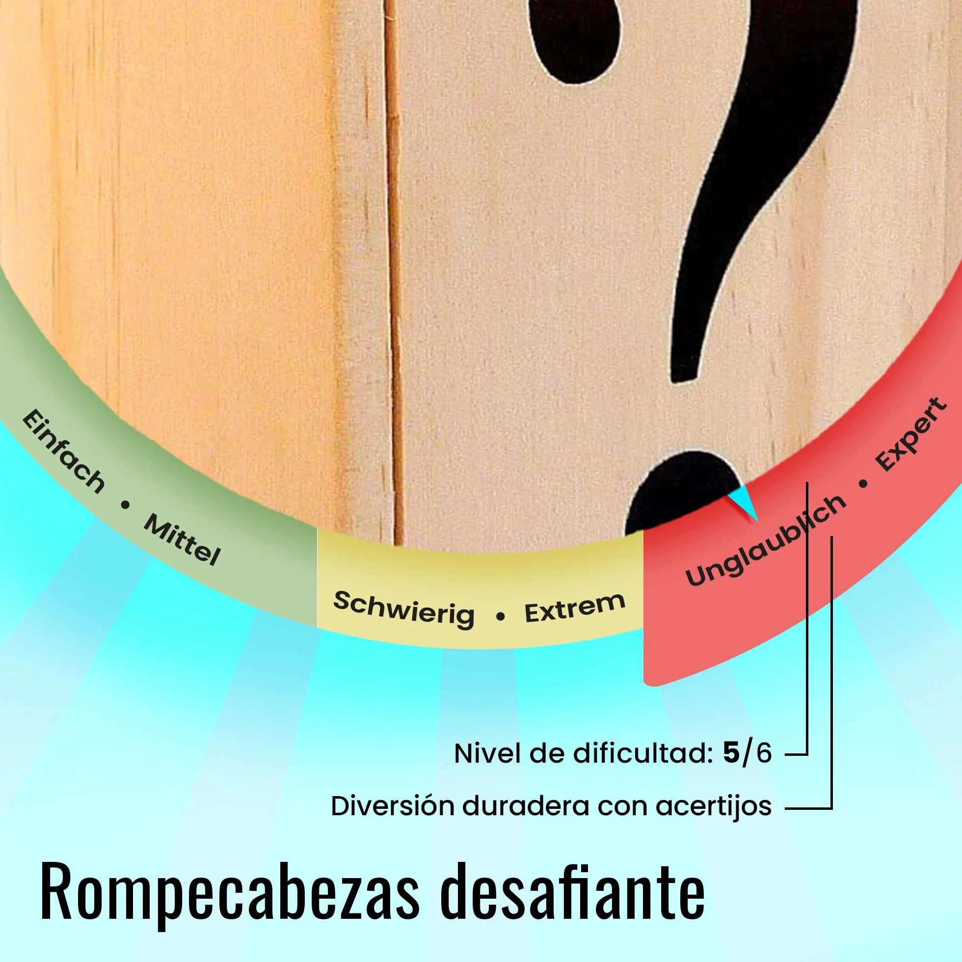 Logica Juegos Caja Secreta Rompecabezas de Madera Dificultad 5/6 Colección Leonardo da Vinci