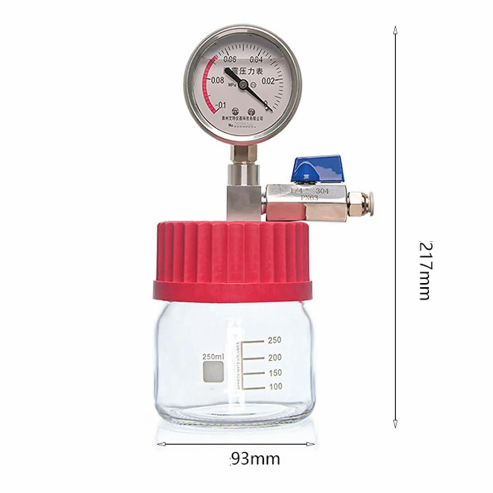 Cámara de vacío para desgasificación, construcción de vidrio, incluye medidor de vacío, ideal para resina, silicona y epoxi, sellado eficaz, múltiples opciones de volumen