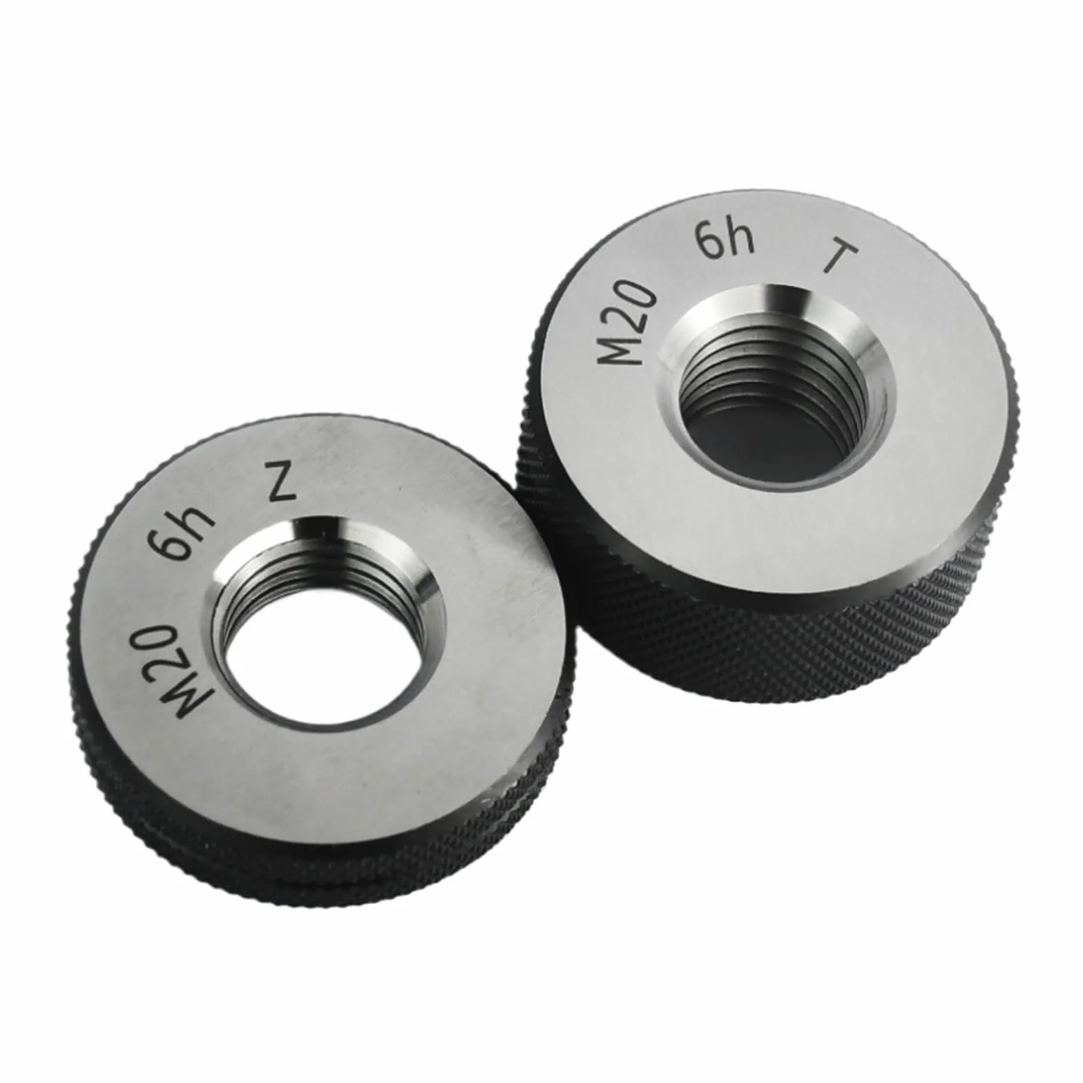 1 Juego (1 * Pasa + 1 * NO Pasa) Herramienta de medición de Calibre de Rosca de Dientes Finos métricos de 6 h(M36-6h T Z,X 2.0)