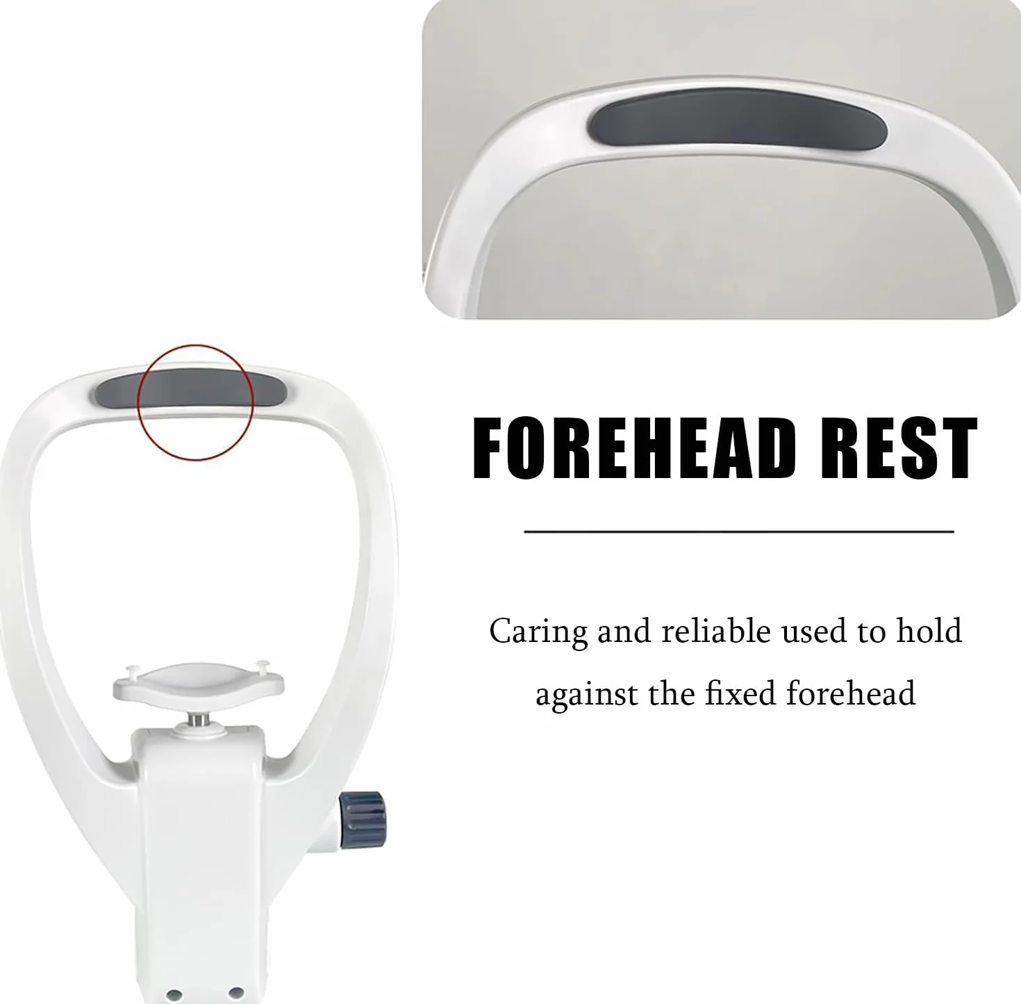 Soporte Barbilla Instrumentos óPticos mentón elevador para optometría, soporte para la frente, instrumento óptico ajustable, refractómetro automático oftálmico, reposacabezas N
