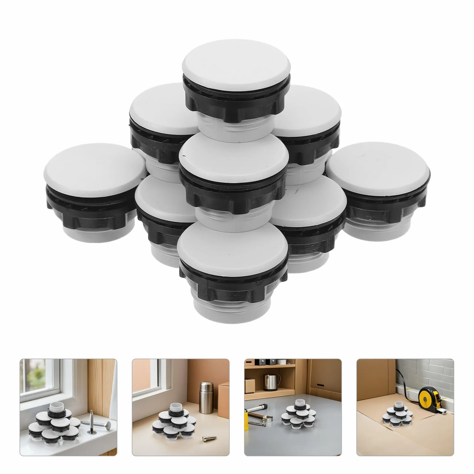 SMASOLO 50 Tapones Protectores de Botón de Plástico para Paneles Industriales Accesorios Control Maquinaria