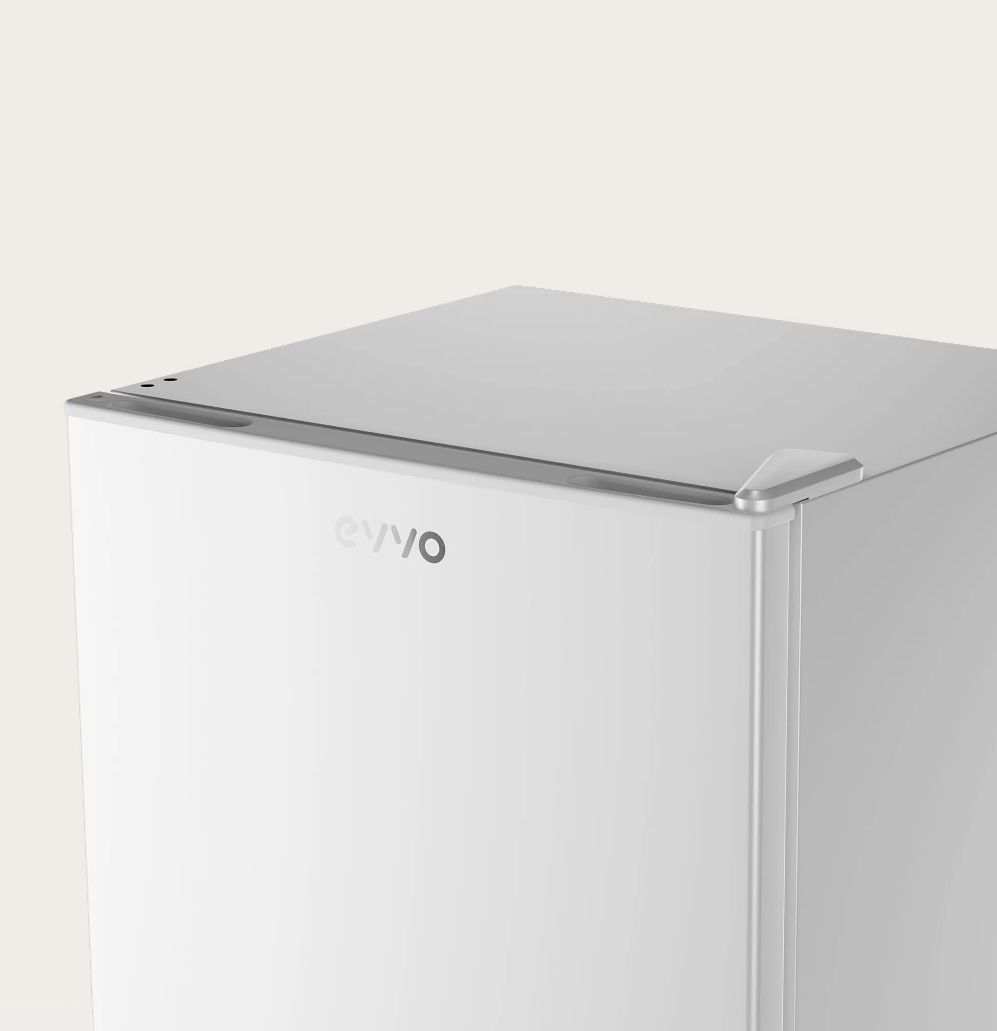 EVVO Frigorífico Mini F22 46 L Blanco Bajo Consumo 80 kWh/año 41 dB Compacto 48,5 cm