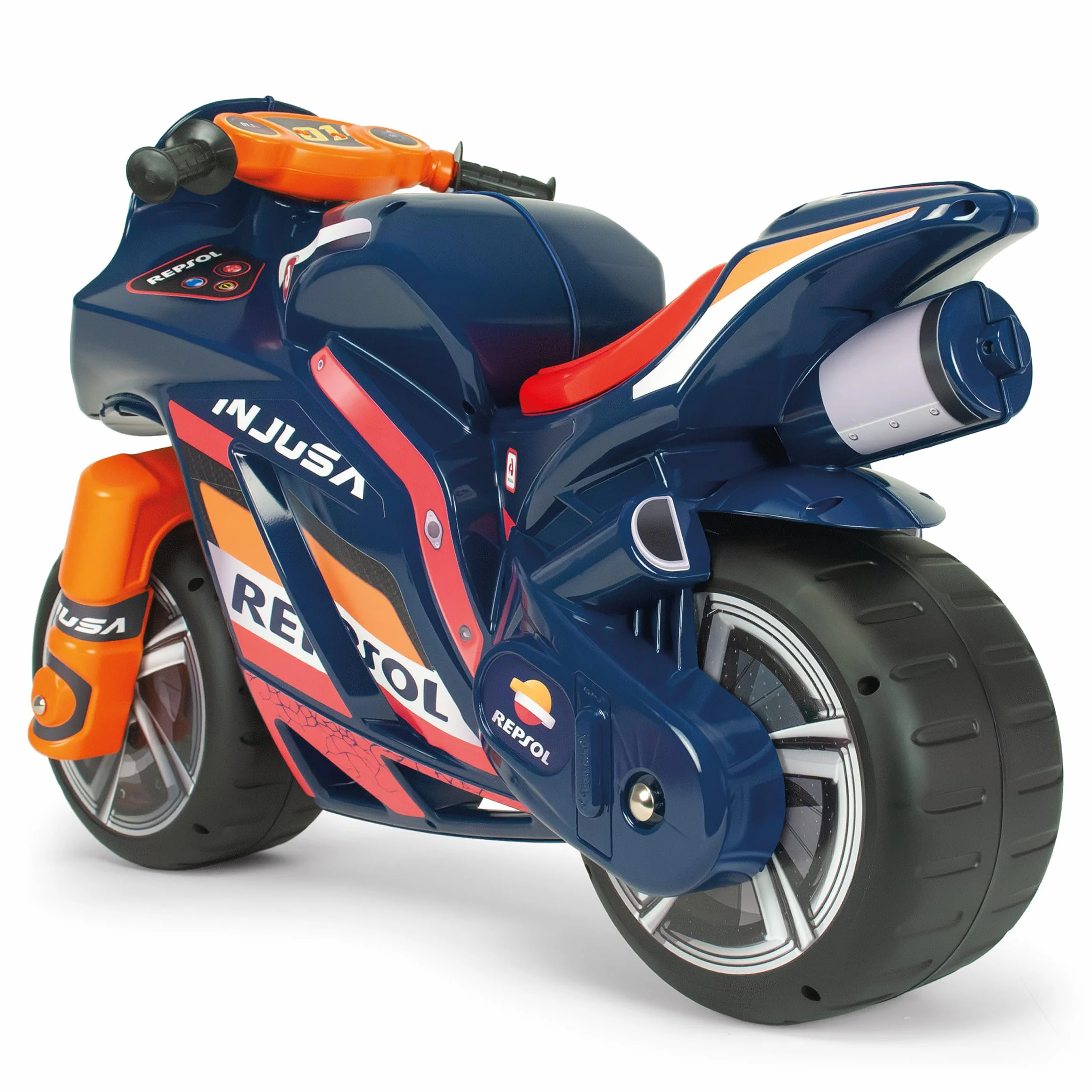 INJUSA Moto Correpasillos Infantil Winner Repsol XL dla Dzieci 4-7 Lat Niebieski