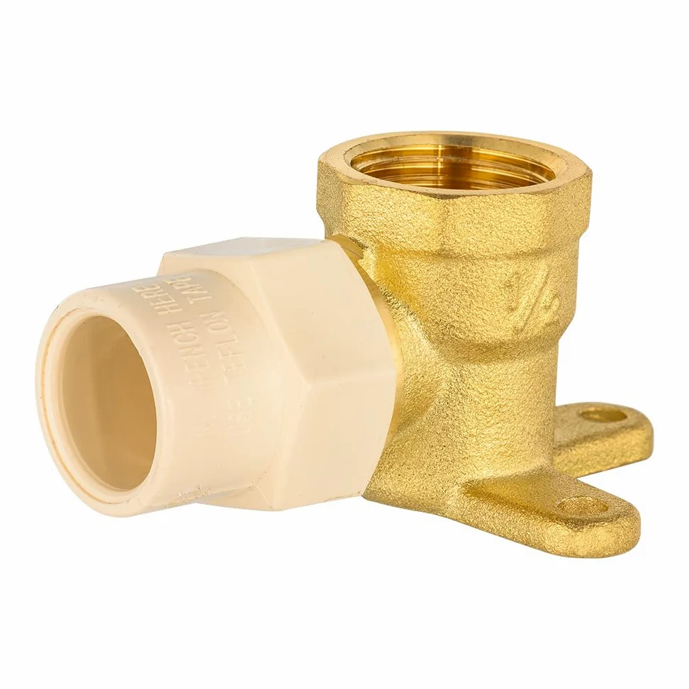 EFIELD - Codos de oreja de latón NPT hembra de 1,27 cm x 1,27 cm, latón sin plomo (paquete de 5)