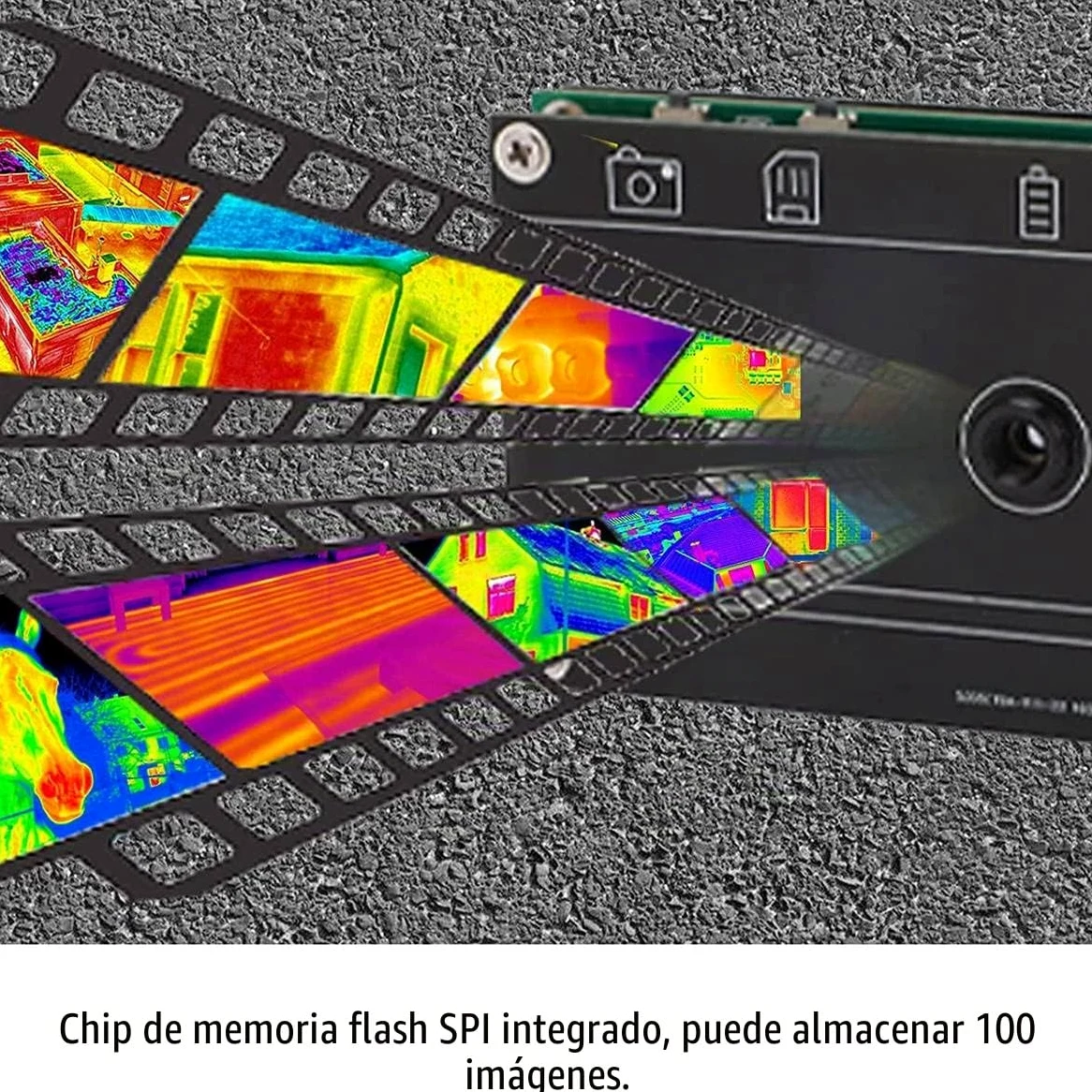 1 cámara termográfica, cámara infrarroja térmica de 2.8 pulgadas, carga USB C de 320 x 240
