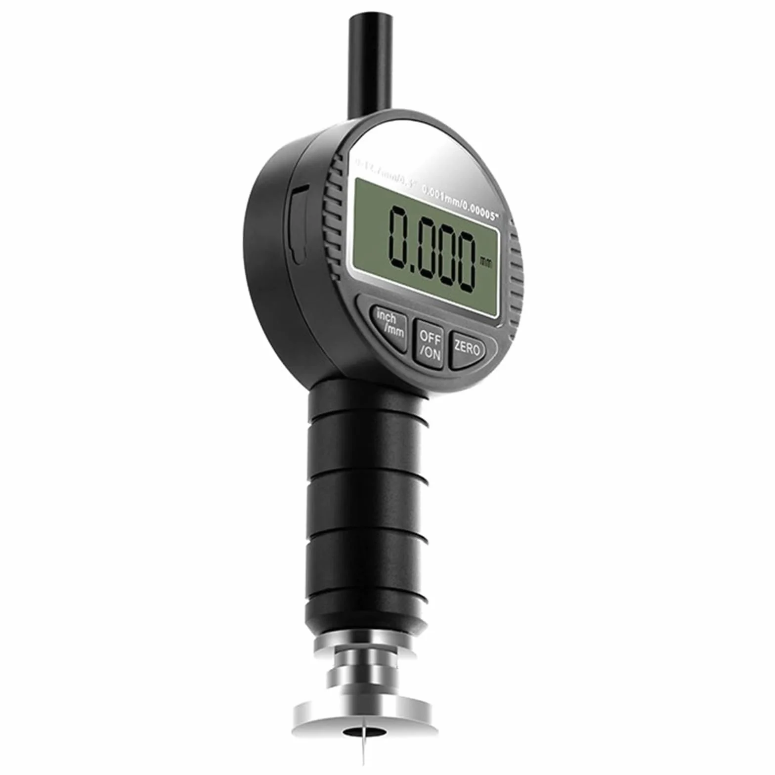 Rugosímetro digital portátil con mango antideslizante, rango de medición de 0 a 6,5 ​​mm y precisión de ±2 μM, 2 tipos de conversión de unidades y salida de datos, for rectificado e impresión.