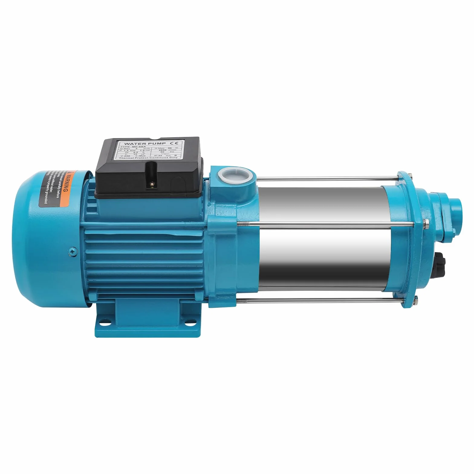 Bomba de jardín de 5 velocidades, 1300 W, bomba centrífuga automotriz, centrífuga bomba 9,8 bar, alta eficiencia, gran altura de descarga, 230 V, 50 Hz, nivel de protección IP44