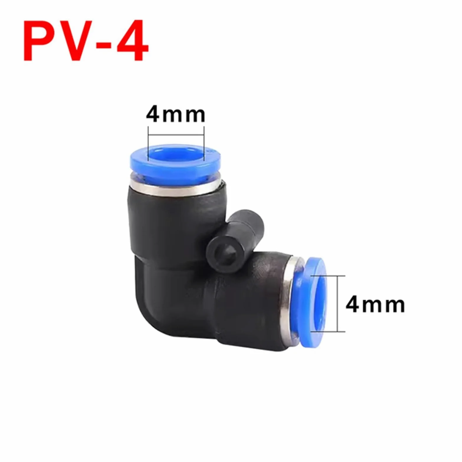 10Uds Codo Push-in 4-10mm Rácor Neumático | Codo a presión, 4-10 mm, neumático, conector rápido, 10 piezas(PV-12,50 PCS)