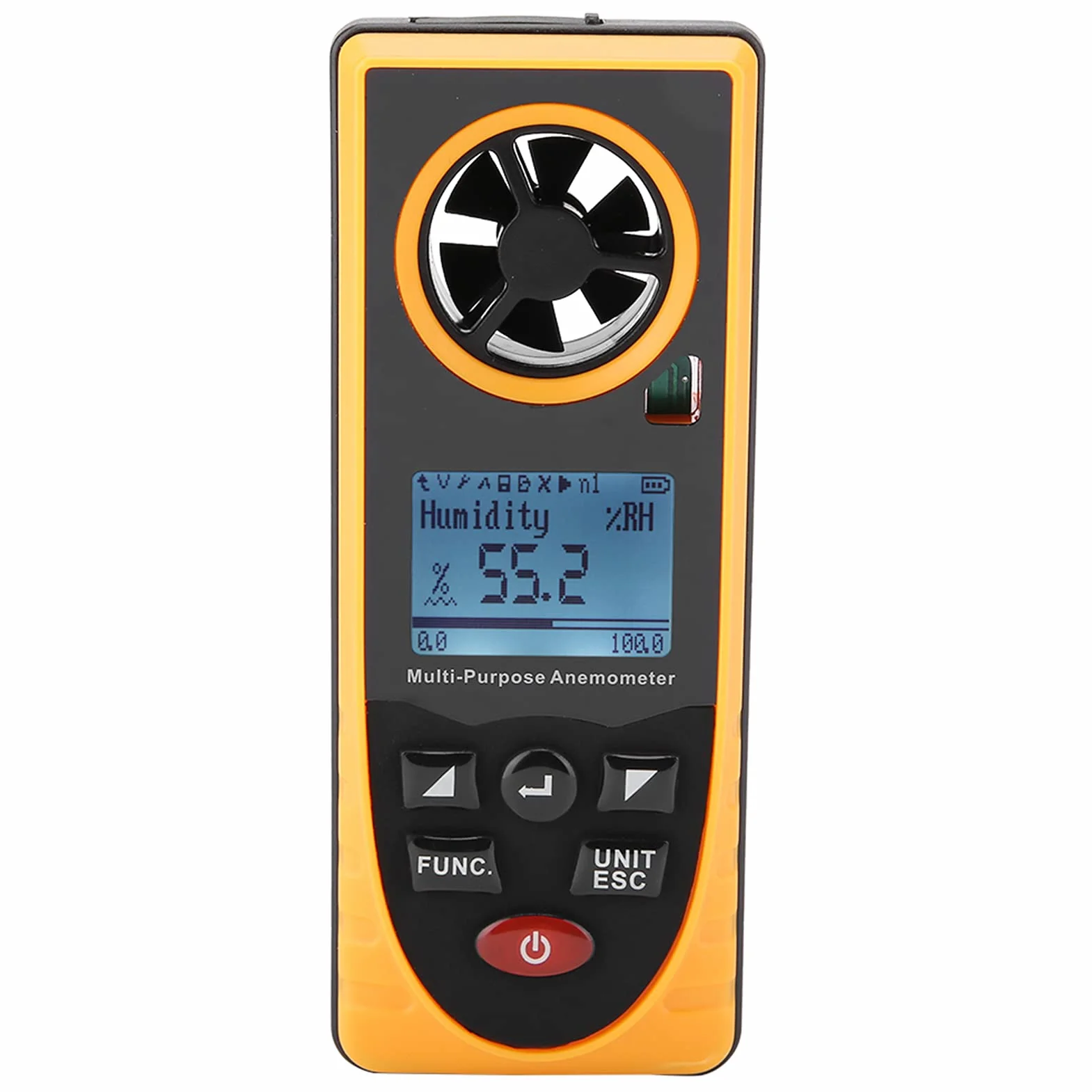 Anemómetro Digital GM8910 con Pantalla LCD Medidor de Velocidad del Viento