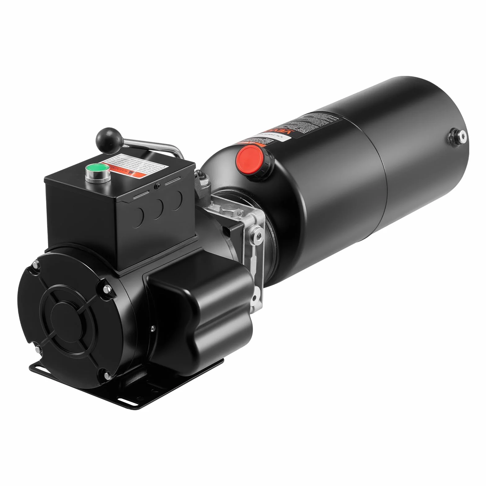 VEVOR Bomba Hidráulica de Simple Efecto, Caudal de Aceite de 6,3 L/min, Presión Máxima de Descarga 22 MPa, para Camiones, Talleres Mecánicos y Elevadores de Vehículos, Negro, 710 x 250 x 260 mm