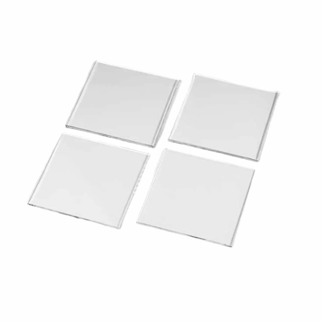 Láminas de vidrio hidrofóbicas/hidrofílicas - 10 piezas for uso industrial y de laboratorio(100 * 100 * 0.8mm 1 Side Hydrophilic)