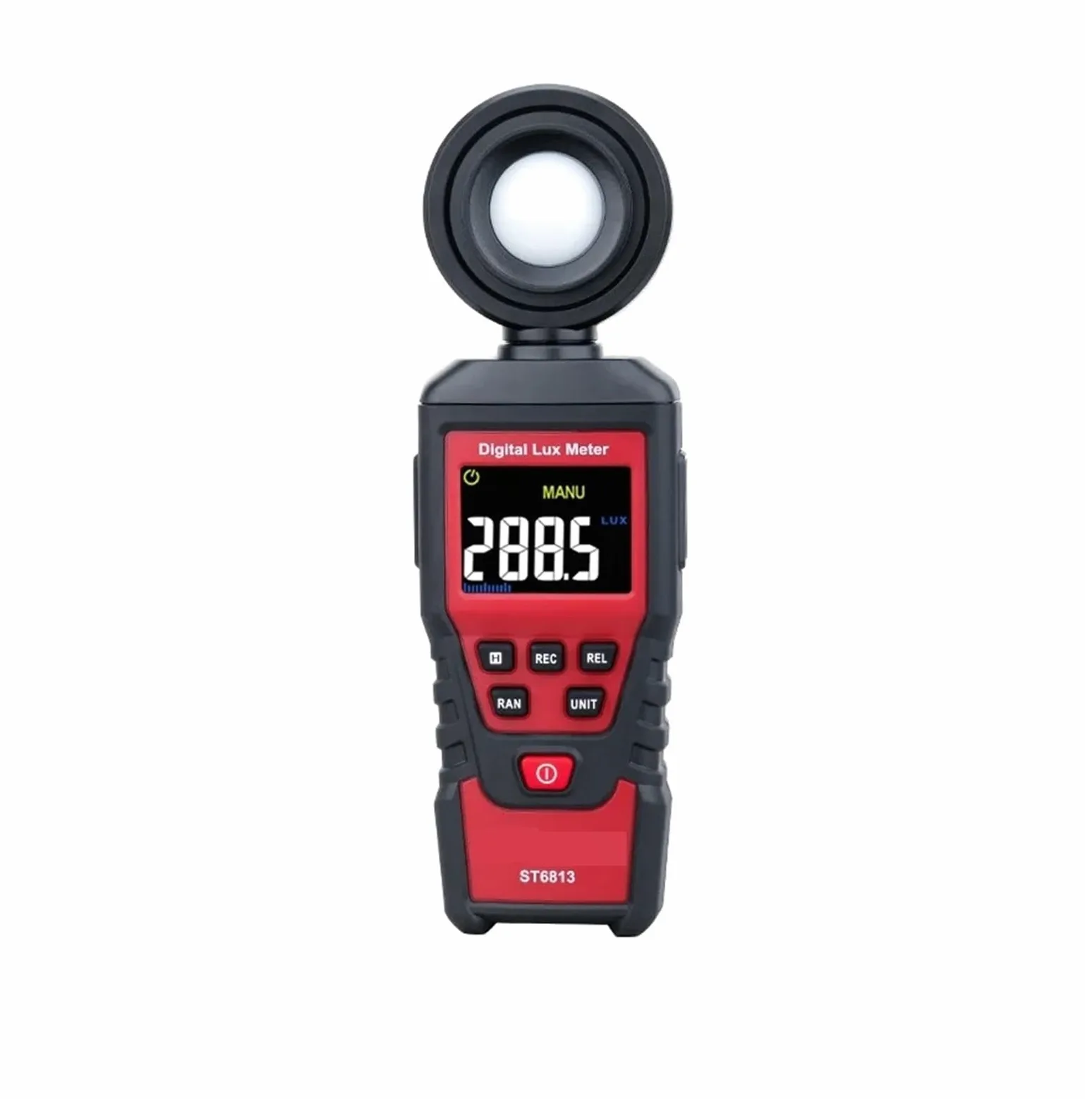 Fotómetro digital, luxómetro, comprobador de luz, espectrómetro fotográfico, detector luminosidad portátil, 1 a 200 000, pantalla LCD,Alta precisión