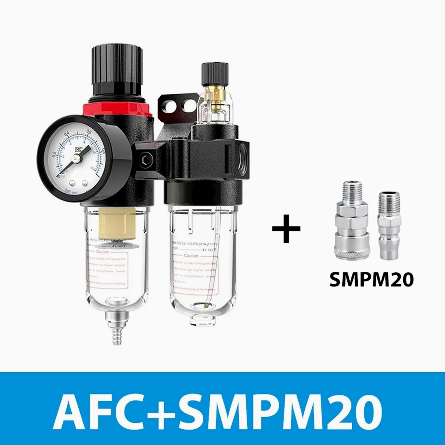 Compresor de procesador de aire AFC2000 1/4, filtro de aire, aceite y agua, regulador de presión, filtro de trampa Vavle AFC-2000(AFC-SMPM20)