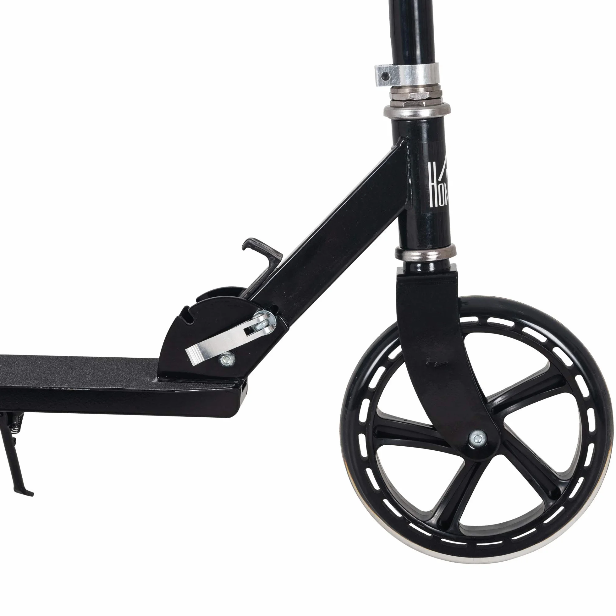 HOMCOM Patinete Plegable para Niños +3 Años Scooter Infantil Manillar Ajustable 4 Niveles 88x37x75-100 cm