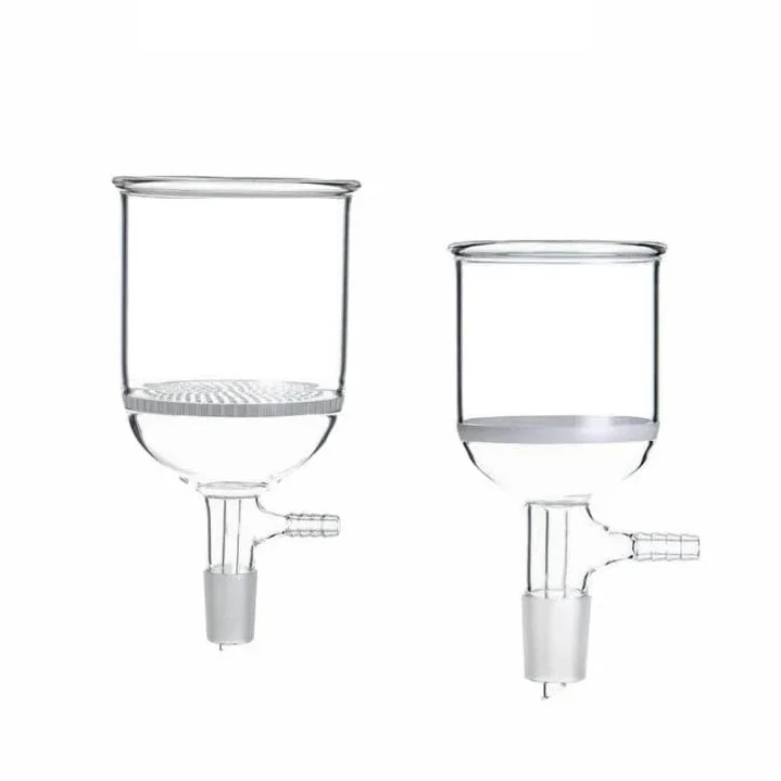 Embudo Büchner de vidrio - Embudo de filtración por succión con calibre de 24 mm, disponible en tamaños de 35 ml a 1000 ml - 1 unidad por paquete(500ml)