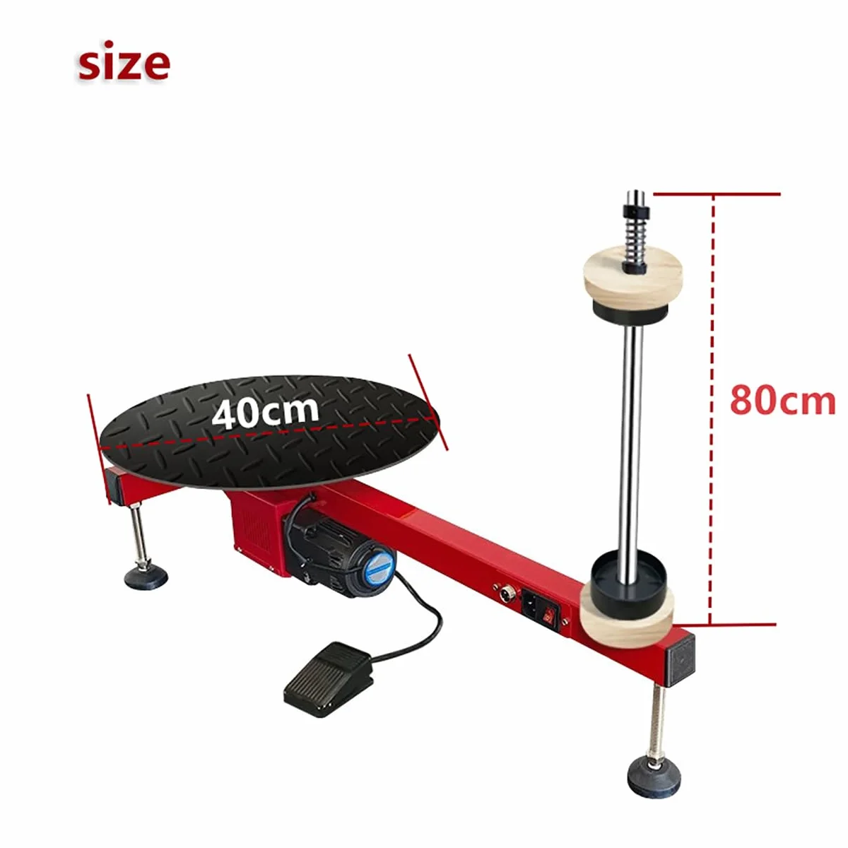 Máquina Envolvedora Eléctrica con Film Estirable, Máquina Empacadora con Dispensador De Film Estirable, Máquina Envolvedora De Cartón, Velocidad 50 RPM, La Alta Velocidad Mejora La Eficiencia 80cm