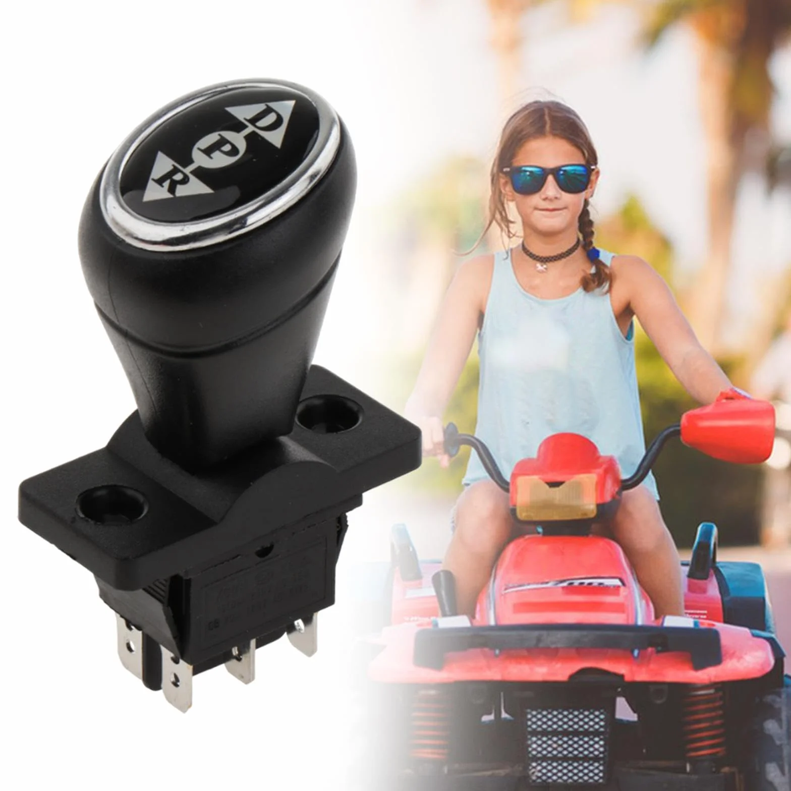 Perfeclan Interruptor de Putter de automóvil eléctrico para niños Equipo de Interruptor de automóvil RC Conjunto de Joystick de Agarre cómodo para la reparación, Style D