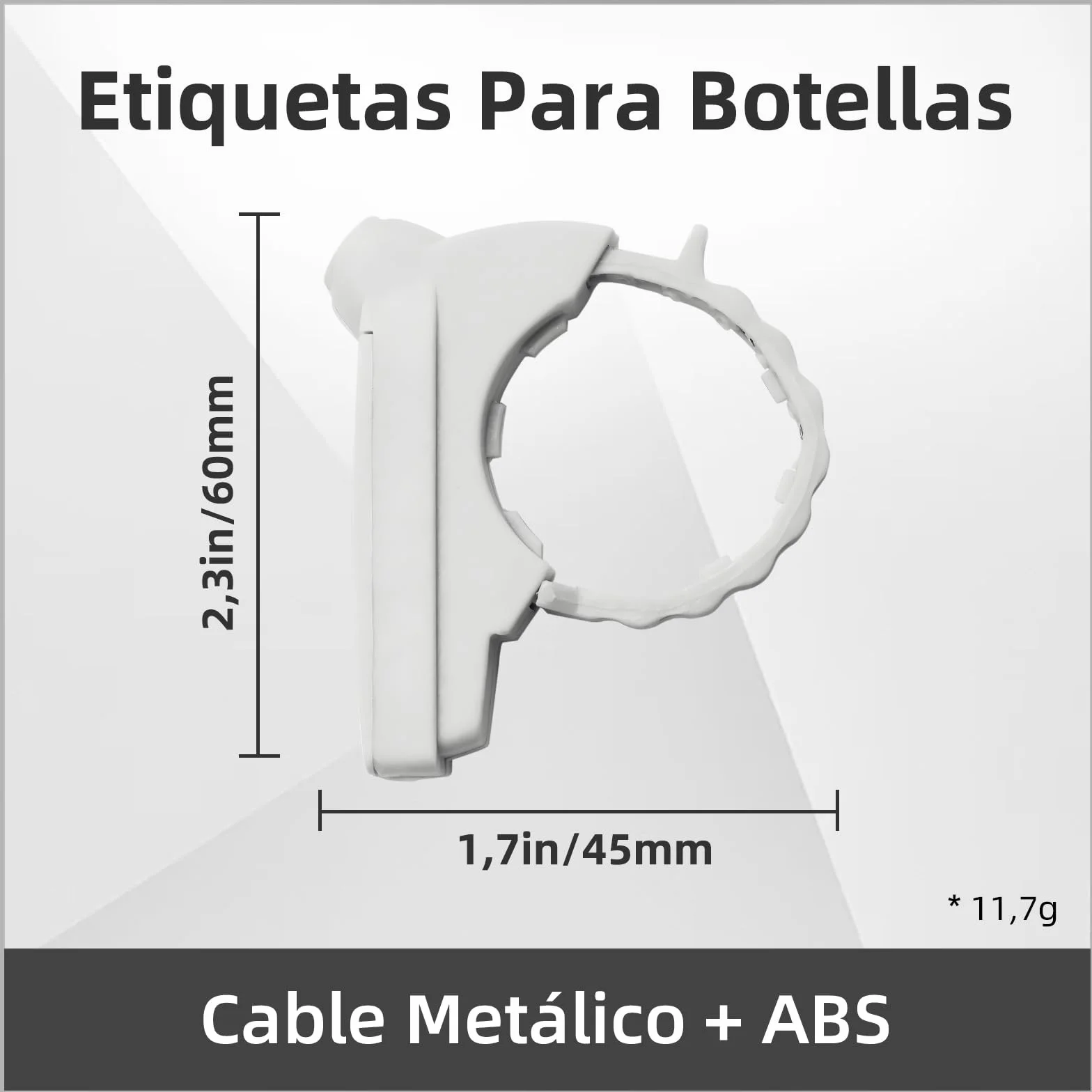 Etiquetas de Seguridad AM 58kHz para Botellas, Cerradura Antirrobo Reutilizable, Protección EAS 50 unidades