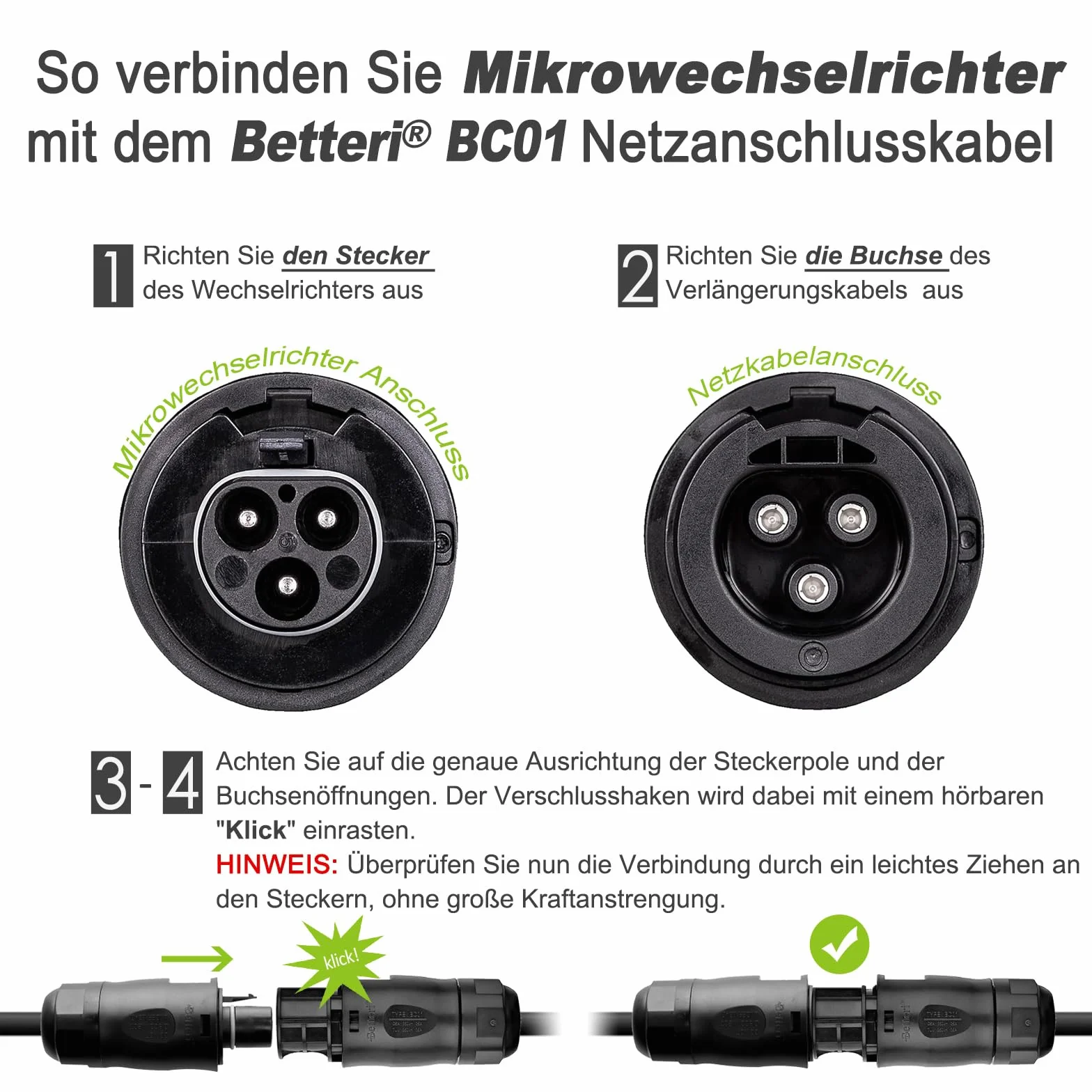 Microinversor APsystems con WiFi y Bluetooth, Certificado PV VDE, inversor Plug & Play Ideal para Sistemas solares en Balcones (EZ1-M 800W con Cable de conexión)