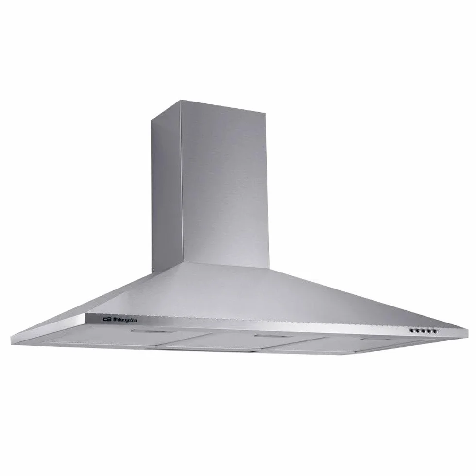 Orbegozo Campana Extractora Decorativa 90 cm 3 Niveles Potencia Luces LED Succión 329 m3/h 65 W