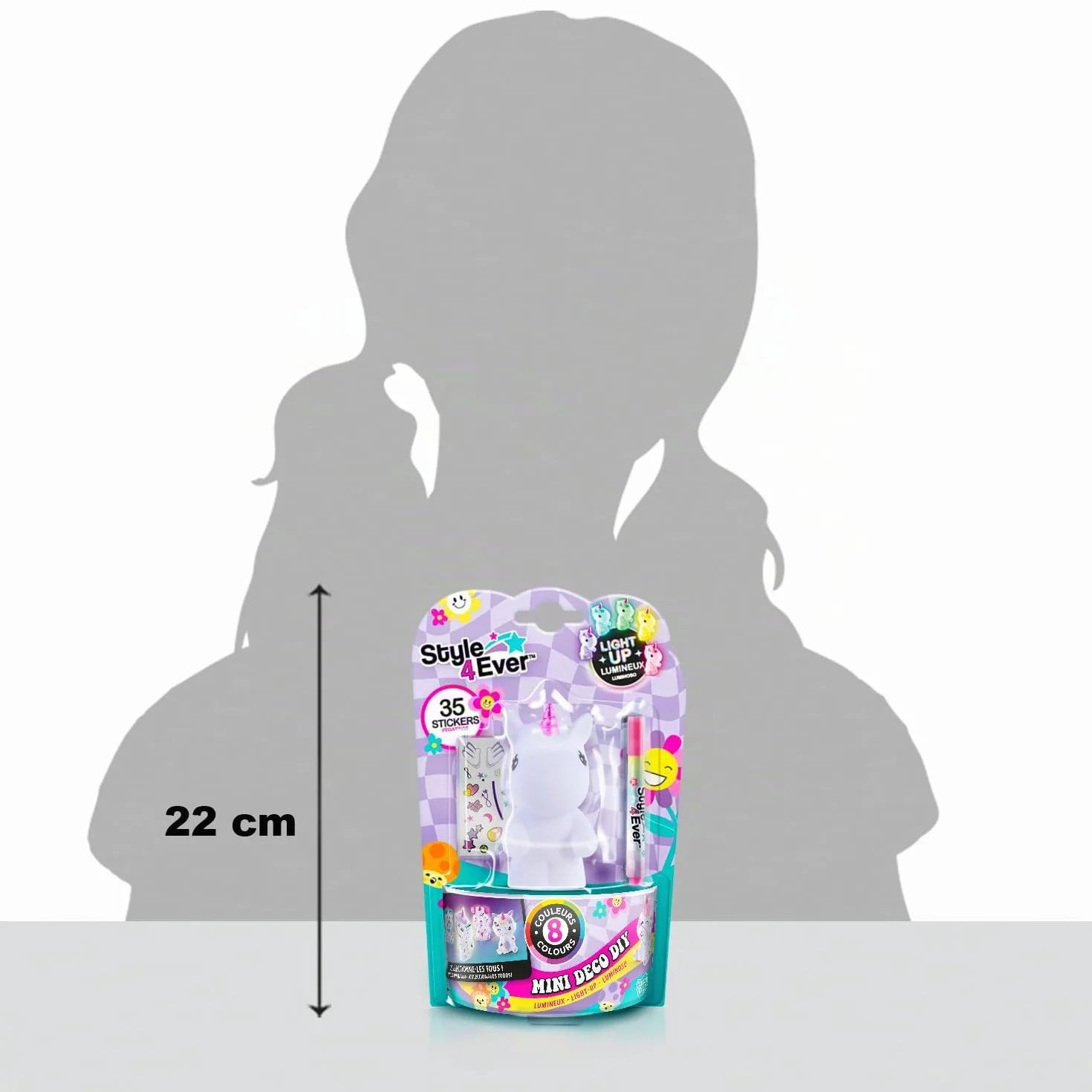 Canal Toys Style 4Ever Mini Deco DIY con Luz LED Surtido Rotulador Pegatinas