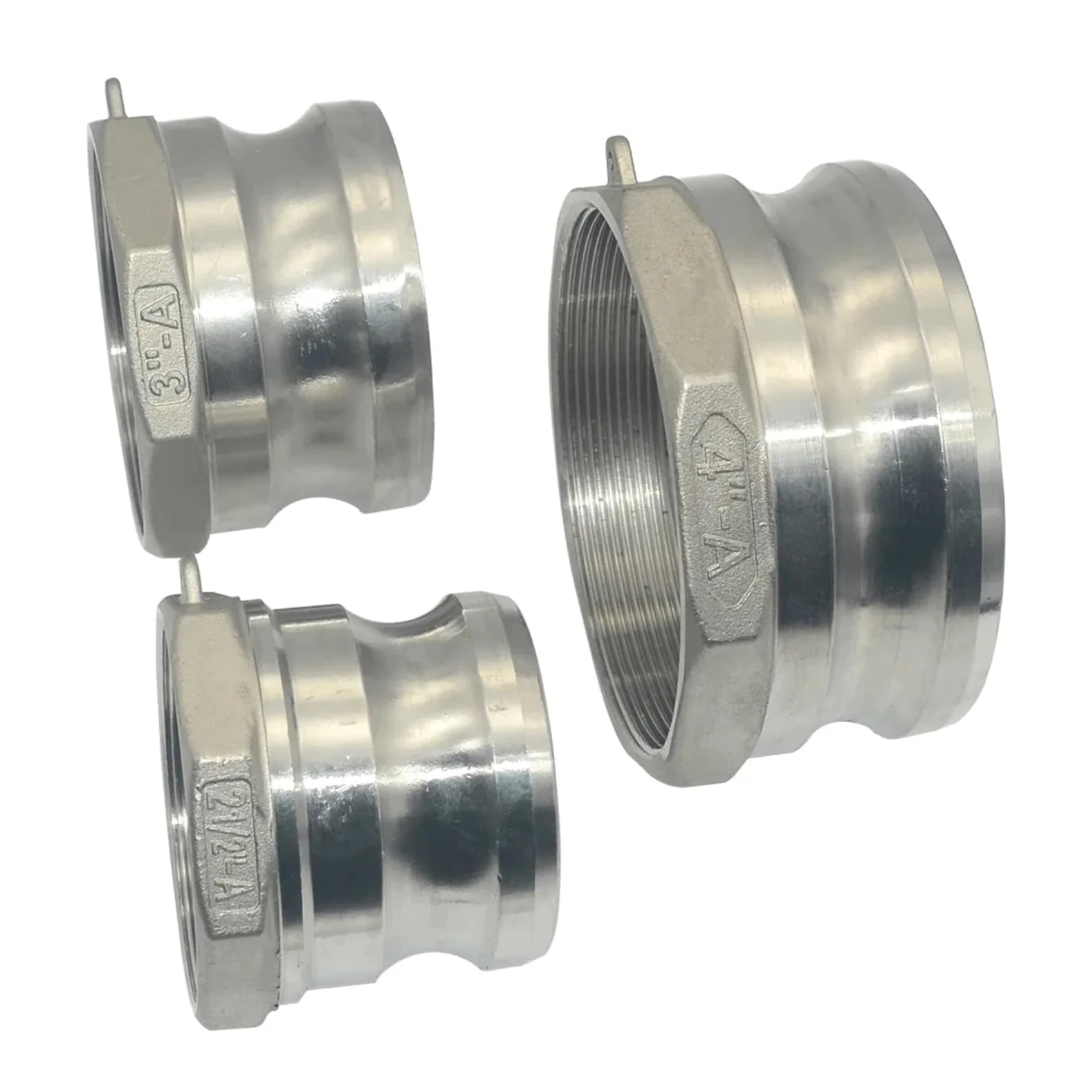 1pc Camlock Groove Fitting Type A 304 Stainless Steel Quick Connector Coupling 1/2" 3/4" 1" 1-1/4" 1-1/2" 2" 2-1/2" 3" 4"(4")