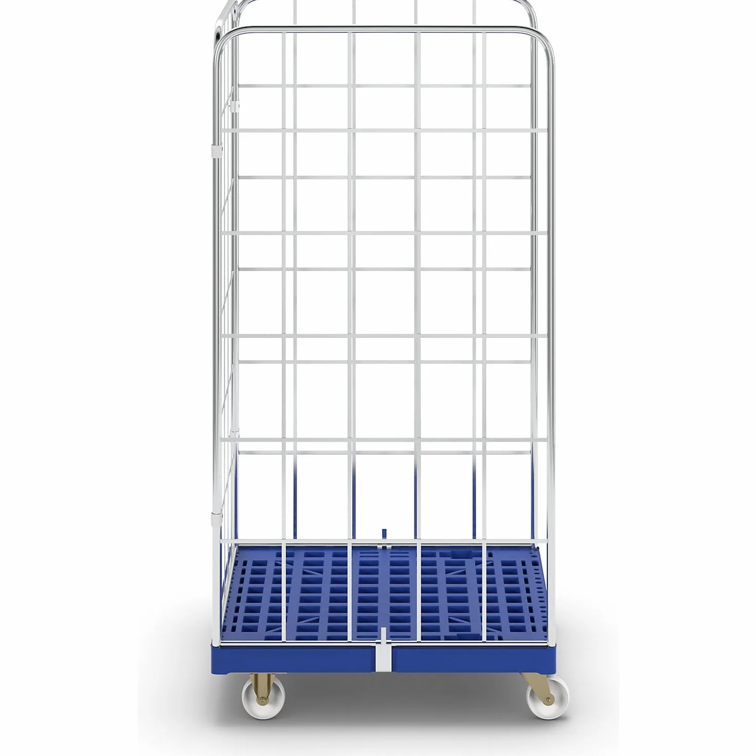 rollbehä lter con rollplatte de plástico, de 3 caras, galvanizados, LxB 724 x 815 mm, altura útil 1650 mm – Muebles Roller Transport Roller Roller transporte Roller Muebles rodillo de transporte