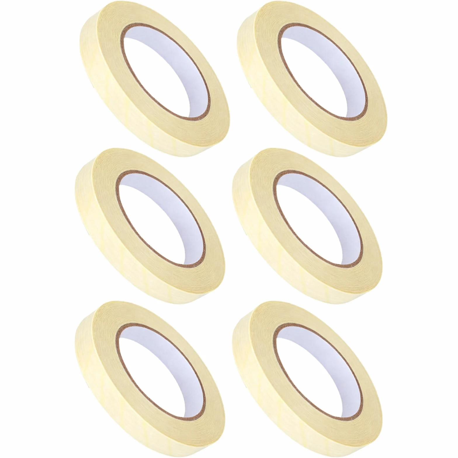 6 rollos de cinta de autoclave – 0.5 pulgadas x 164 pies, indicador de esterilización resistente a altas temperaturas para uso médico y de laboratorio