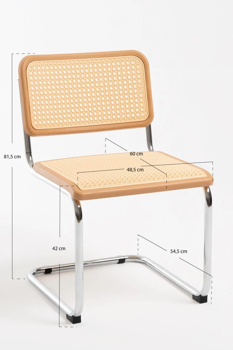 Regalos Miguel - Sillas Comedor - Silla Chrome Blony - Madera Natural