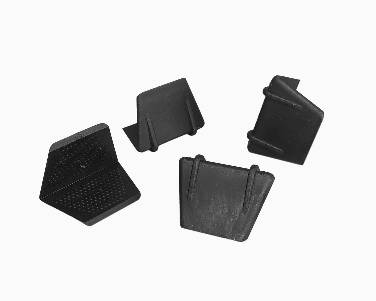 Esquinas de protección de bordes perfiladas con mango 35 mm x 24. Negro. 2000 unidades.