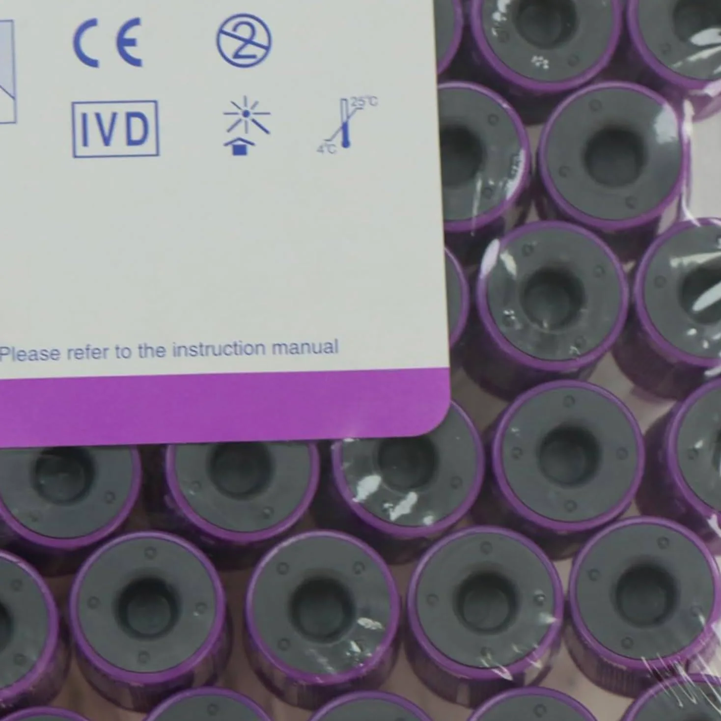 Tubos De Extracción De Sangre Al Vacío De Vidrio Edta K2 con Tapón De Rosca para Uso En Laboratorio, 10ml