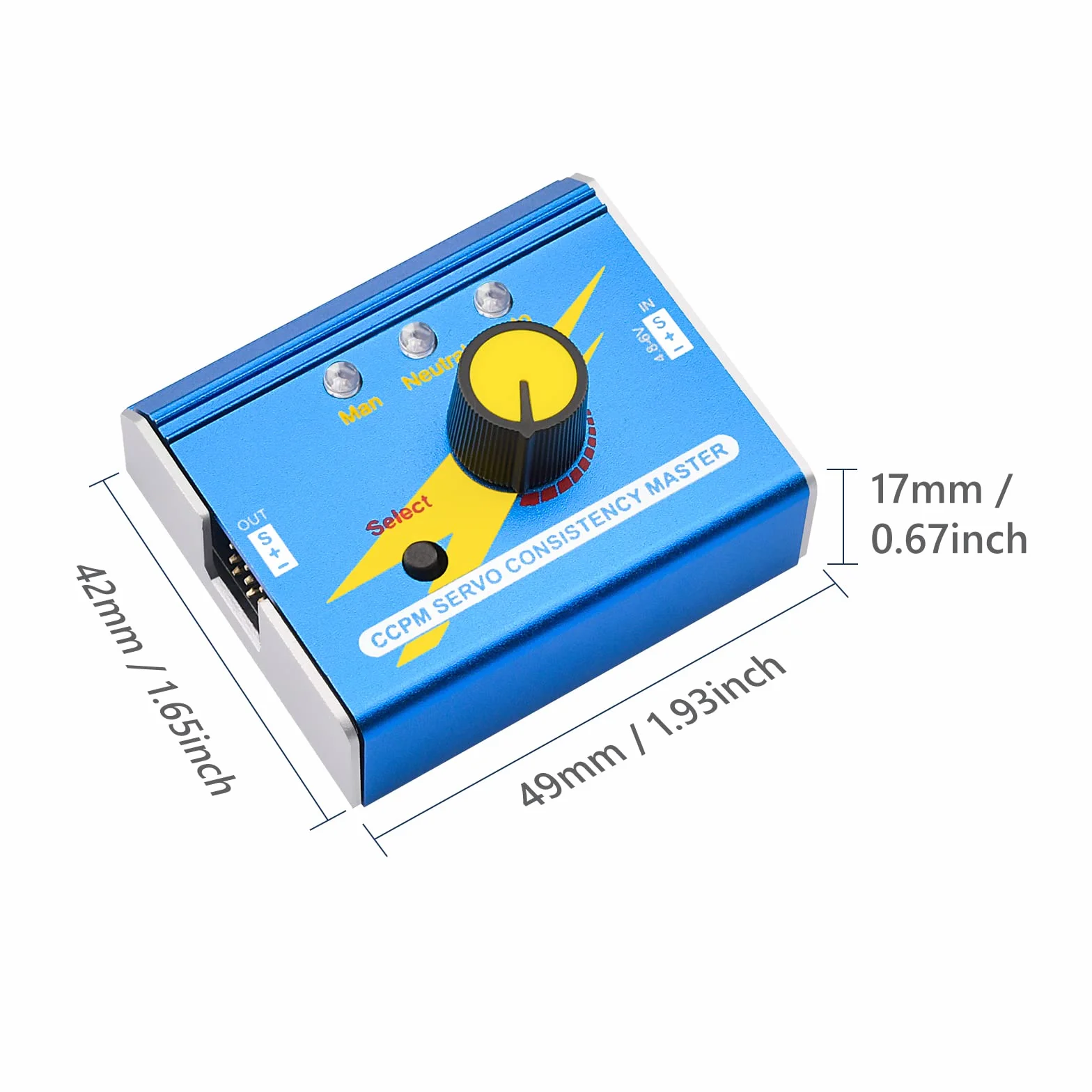 Diymore 3CH Digital Servo Tester DC 4.8V-6V RC Servo Controller CCPM for ESCs Servo Motor